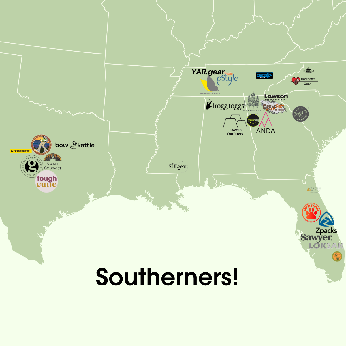 Products from southern brands